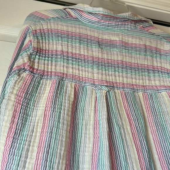 Rails Ellis Button-Down Shirt in Iris Stripe 100% Cotton size small - Picture 13 of 16
